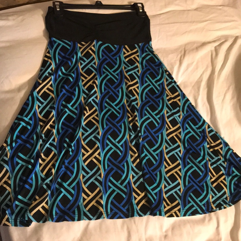 Strapless stretch babydoll dress